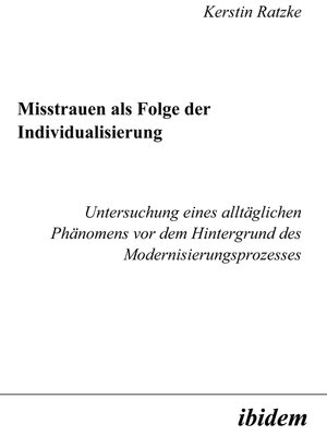 cover image of Misstrauen als Folge der Individualisierung